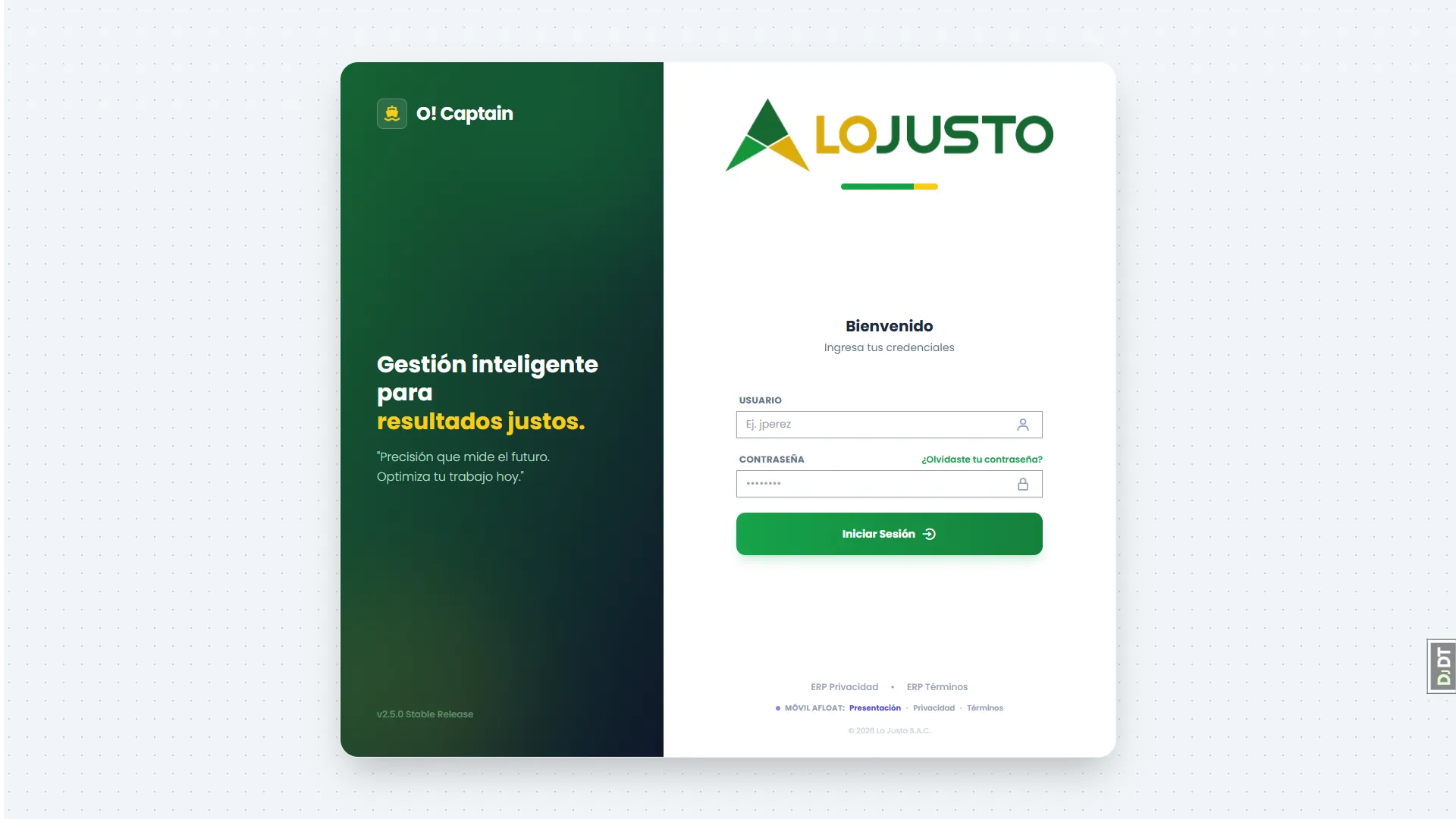 erp.lojusto.com - Imagen 1